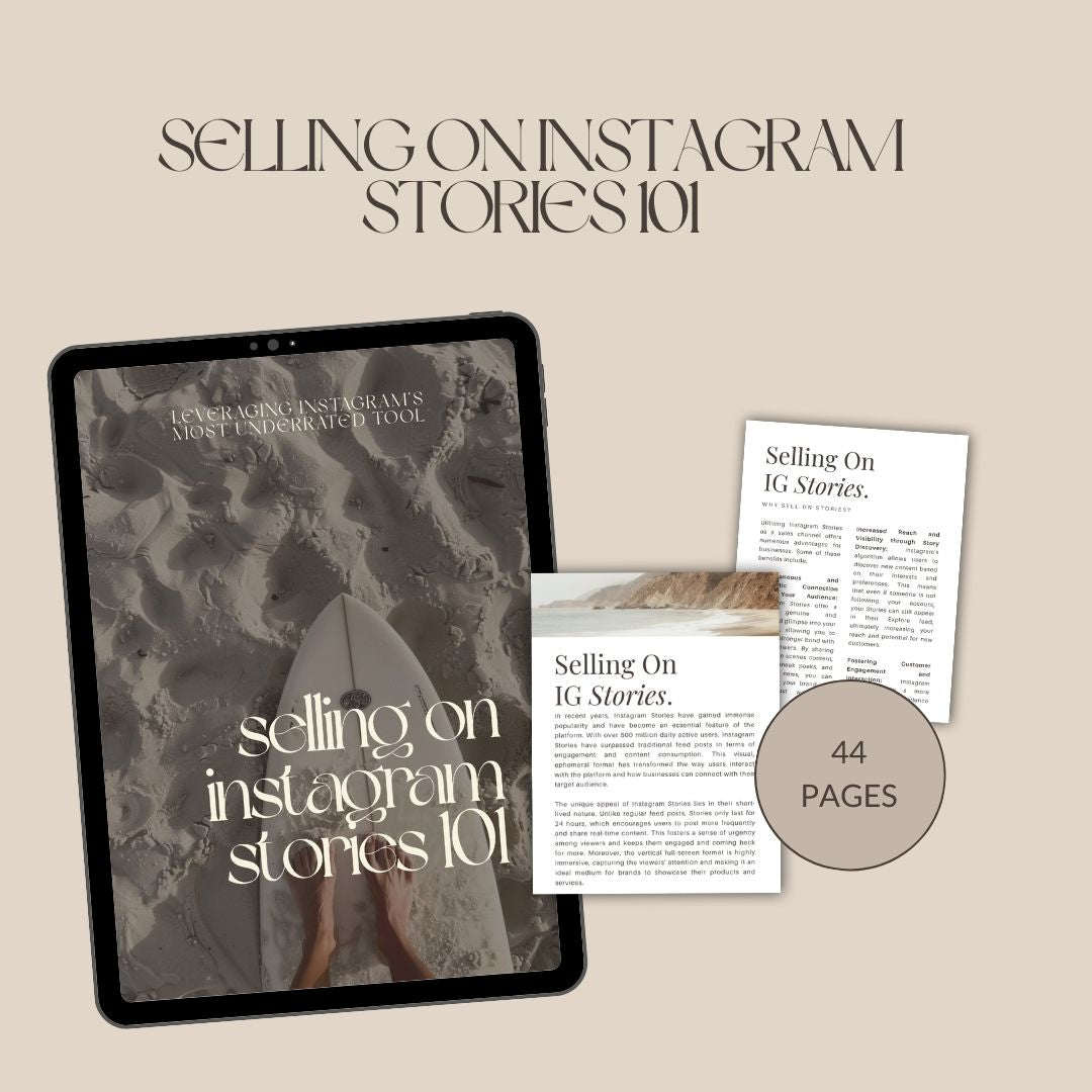 Selling on Instagram Stories 101