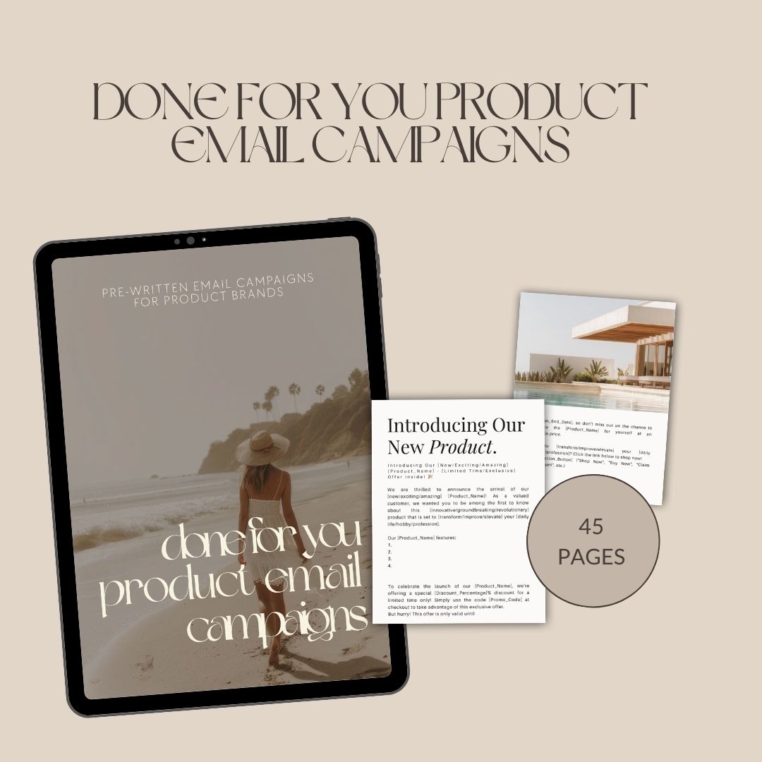 Done-For-You Product Email Campaigns