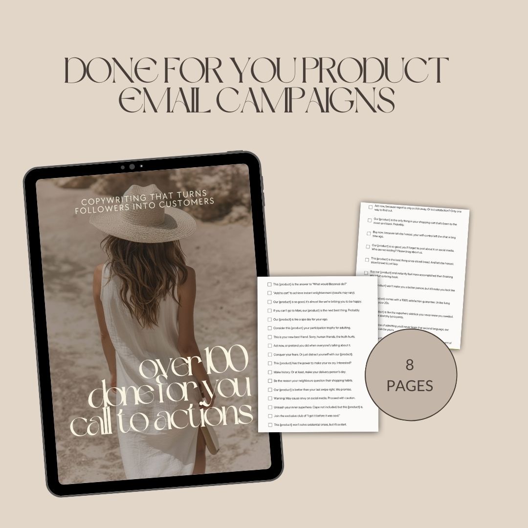 Over 100 Done-for-You Call to Actions